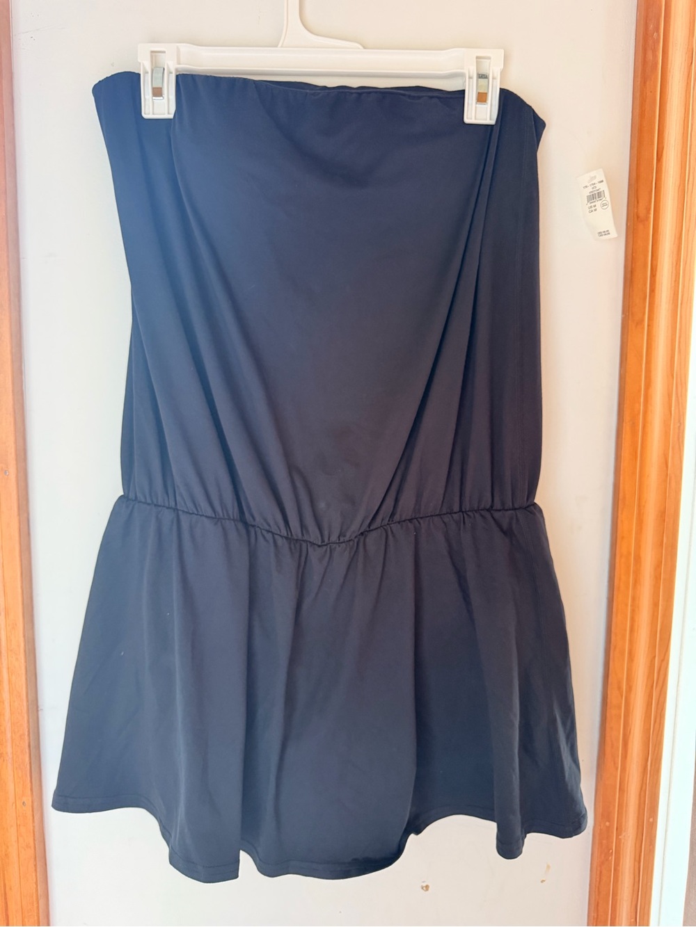 NWT Aerie Black Strapless Dress With Shorts Size Medium